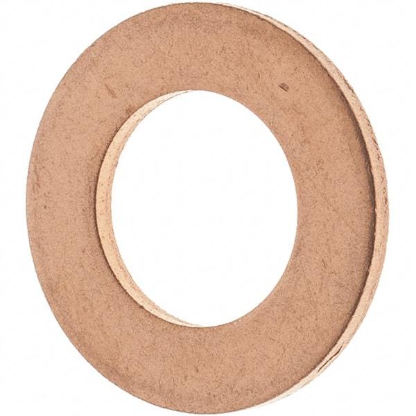 Value Collection - 7/16 SAE, 15/32" ID x 13/16" OD Oil Drain Plug Gasket - 1/16" Thick, Copper - Apex Tool & Supply