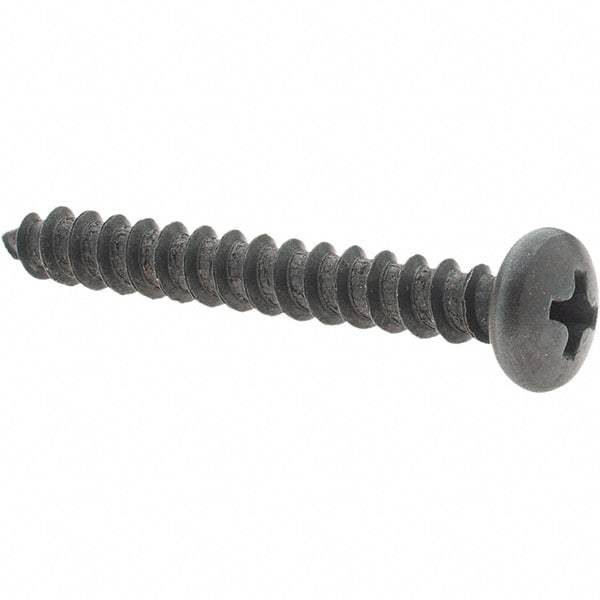 Value Collection - #10 Pan Head Phillips Sheet Metal Screw - Steel, 1-1/2" Length Under Head, Grade 2 - Apex Tool & Supply