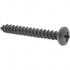 Value Collection - #10 Pan Head Phillips Sheet Metal Screw - Steel, 1-1/2" Length Under Head, Grade 2 - Apex Tool & Supply
