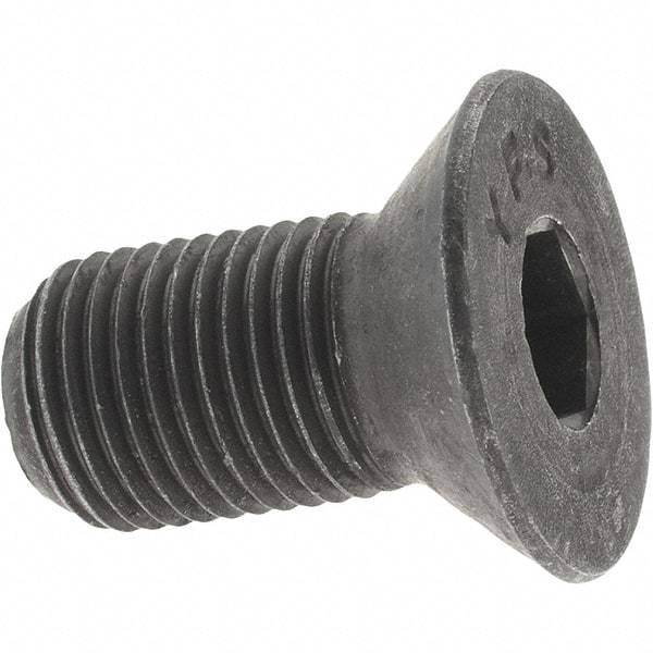 Value Collection - 1/2-20 UNF Hex Socket Drive, 82° Flat Screw - Alloy Steel, Black Oxide Finish, Fully Threaded, 1" OAL - Apex Tool & Supply