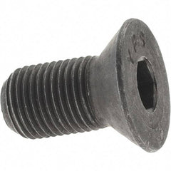 Value Collection - 1/2-20 UNF Hex Socket Drive, 82° Flat Screw - Alloy Steel, Black Oxide Finish, Fully Threaded, 1" OAL - Apex Tool & Supply