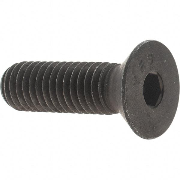 Value Collection - 7/16-14 UNC Hex Socket Drive, 82° Flat Screw - Alloy Steel, Black Oxide Finish, Fully Threaded, 1-1/2" OAL - Apex Tool & Supply
