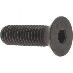 Value Collection - 7/16-14 UNC Hex Socket Drive, 82° Flat Screw - Alloy Steel, Black Oxide Finish, Fully Threaded, 1-1/2" OAL - Apex Tool & Supply