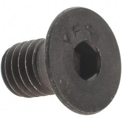 Value Collection - 7/16-14 UNC Hex Socket Drive, 82° Flat Screw - Alloy Steel, Black Oxide Finish, Fully Threaded, 3/4" OAL - Apex Tool & Supply