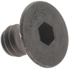 Value Collection - 1/4-20 UNC Hex Socket Drive, 82° Flat Screw - Alloy Steel, Black Oxide Finish, Fully Threaded, 3/8" OAL - Apex Tool & Supply
