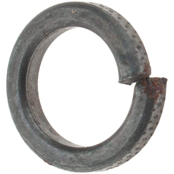 Value Collection - #10, 0.047" Thick High Collar Split Lock Washer - Steel, Uncoated, 0.194" Min ID, 0.202" Max ID, 0.294" Max OD - Apex Tool & Supply