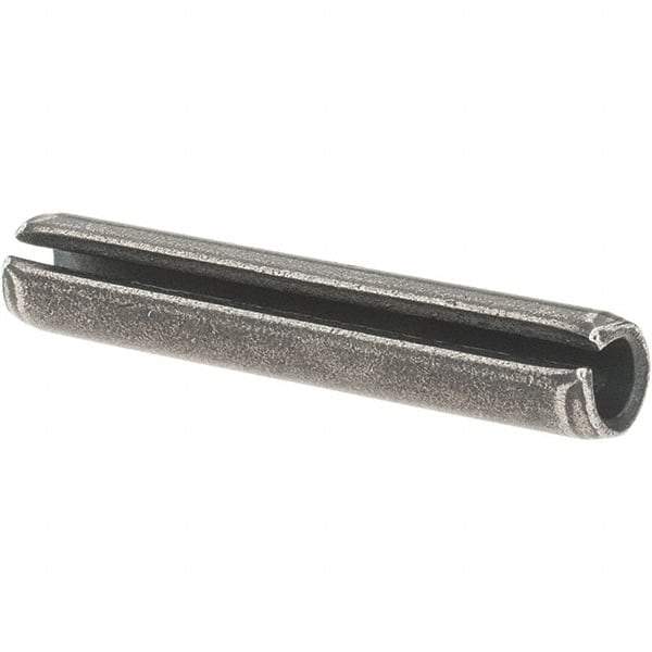 Value Collection - 7/32" Diam x 1-1/4" Long Slotted Spring Pin - Grade 1070-1090 Alloy Steel, Uncoated - Apex Tool & Supply