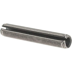 Value Collection - 7/32" Diam x 1-1/4" Long Slotted Spring Pin - Grade 1070-1090 Alloy Steel, Uncoated - Apex Tool & Supply