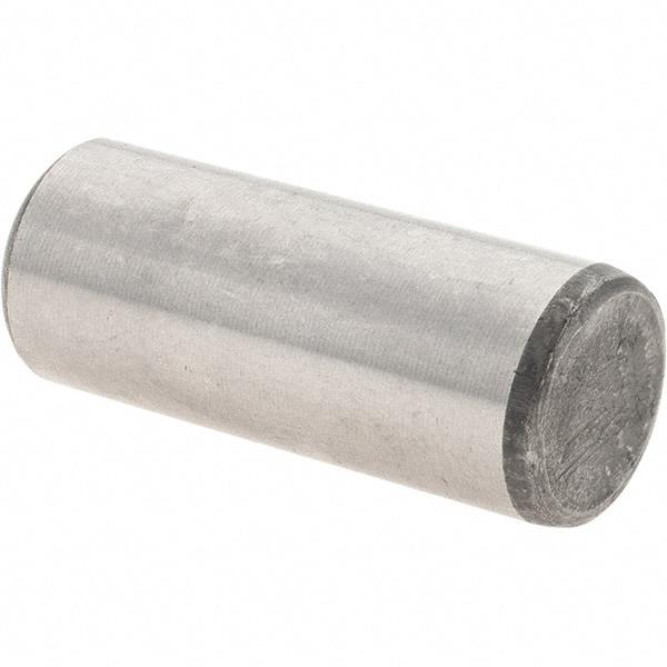 Value Collection - 1/2" Diam x 1-1/4" Pin Length Grade 8 Alloy Steel Standard Dowel Pin - C 50-58 Hardness, 51,000 Lb Breaking Strength, 1 Beveled & 1 Rounded End - Apex Tool & Supply