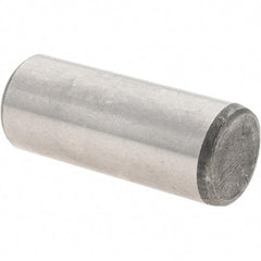 Value Collection - 1/2" Diam x 1-1/4" Pin Length Grade 8 Alloy Steel Standard Dowel Pin - C 50-58 Hardness, 51,000 Lb Breaking Strength, 1 Beveled & 1 Rounded End - Apex Tool & Supply