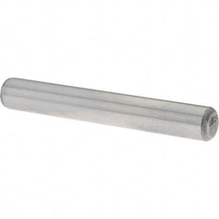 Value Collection - 1/4" Diam x 1-3/4" Pin Length Grade 8 Alloy Steel Standard Dowel Pin - C 50-58 Hardness, 12,800 Lb Breaking Strength, 1 Beveled & 1 Rounded End - Apex Tool & Supply