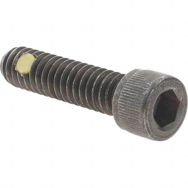 Value Collection - 1/4-20 UNC Hex Socket Drive, Socket Cap Screw - Alloy Steel, Black Oxide Finish, Fully Threaded, 1" Length Under Head - Apex Tool & Supply