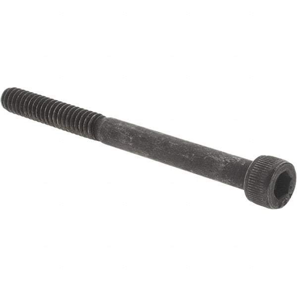 Value Collection - #10-24 UNC Hex Socket Drive, Socket Cap Screw - Alloy Steel, Black Oxide Finish, Partially Threaded, 2-1/4" Length Under Head - Apex Tool & Supply