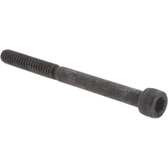 Value Collection - #10-24 UNC Hex Socket Drive, Socket Cap Screw - Alloy Steel, Black Oxide Finish, Partially Threaded, 2-1/4" Length Under Head - Apex Tool & Supply