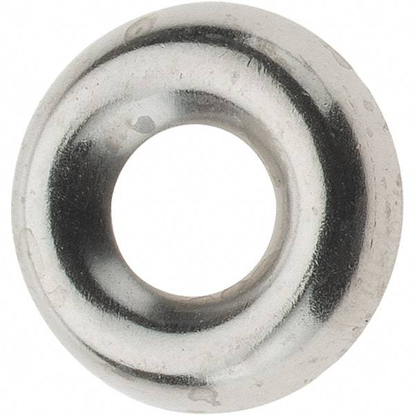 Value Collection - 5/64" Thick, Nickel-Plated Finish, Brass, Standard Countersunk Washer - 0.425" OD - Apex Tool & Supply