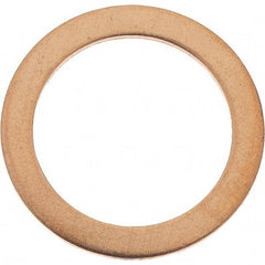 Value Collection - 9/16 SAE, 39/64" ID x 13/16" OD Oil Drain Plug Gasket - 1/32" Thick, Copper - Apex Tool & Supply