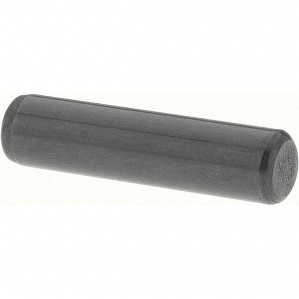 Value Collection - 3/16" Diam x 3/4" Pin Length Grade 8 Alloy Steel Standard Dowel Pin - Bright Finish, C 47-58 & C 60 (Surface) Hardness, 4,150 Lb (Single Shear), 8,300 Lb (Double Shear) Breaking Strength, 1 Beveled & 1 Rounded End - Apex Tool & Supply