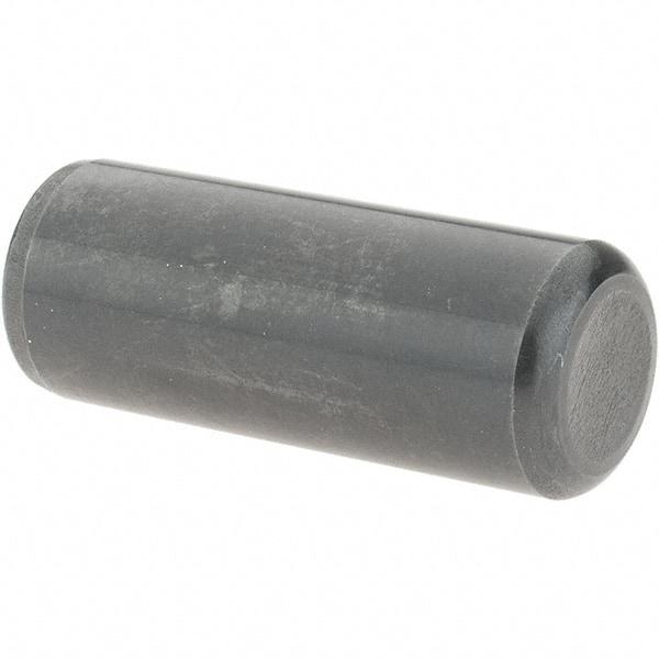 Value Collection - 1/2" Diam x 1-1/4" Pin Length Grade 8 Alloy Steel Standard Dowel Pin - Bright Finish, C 47-58 & C 60 (Surface) Hardness, 29,450 Lb (Single Shear), 58,900 Lb (Double Shear) Breaking Strength, 1 Beveled & 1 Rounded End - Apex Tool & Supply