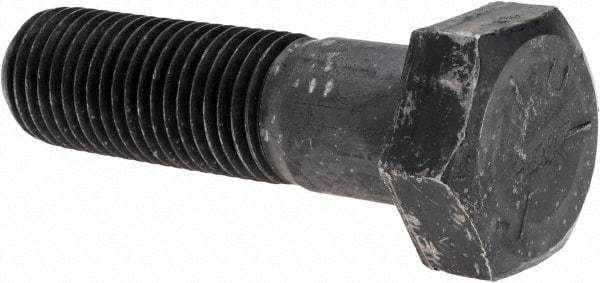 Value Collection - 1-1/4 - 7 UNC, 4-1/2" Length Under Head Hex Head Cap Screw - Partially Threaded, Grade 5 Steel, Uncoated, 1-7/8" Hex - Apex Tool & Supply