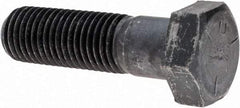 Made in USA - 1-1/8 - 7 UNC, 4" Length Under Head Hex Head Cap Screw - Partially Threaded, Grade 5 Steel, Uncoated, 1-11/16" Hex - Apex Tool & Supply