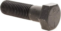 Value Collection - 1-8 UNC, 3-1/2" Length Under Head Hex Head Cap Screw - Partially Threaded, Grade 5 Steel, Uncoated, 1-1/2" Hex - Apex Tool & Supply