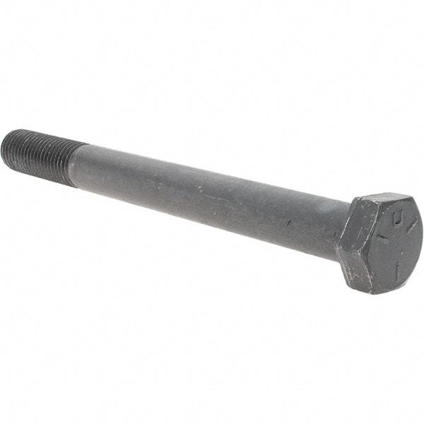 Value Collection - 7/8-9 UNC, 9" Length Under Head Hex Head Cap Screw - Partially Threaded, Grade 5 Steel, Uncoated, 1-5/16" Hex - Apex Tool & Supply
