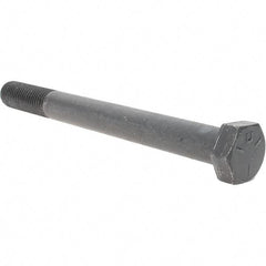Value Collection - 7/8-9 UNC, 9" Length Under Head Hex Head Cap Screw - Partially Threaded, Grade 5 Steel, Uncoated, 1-5/16" Hex - Apex Tool & Supply