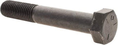 Value Collection - 7/8-9 UNC, 5-1/2" Length Under Head Hex Head Cap Screw - Partially Threaded, Grade 5 Steel, Uncoated, 1-5/16" Hex - Apex Tool & Supply