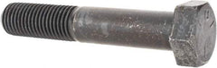 Value Collection - 7/8-9 UNC, 5" Length Under Head Hex Head Cap Screw - Partially Threaded, Grade 5 Steel, Uncoated, 1-5/16" Hex - Apex Tool & Supply
