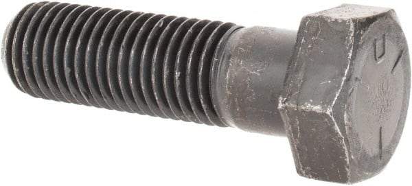 Value Collection - 7/8-9 UNC, 3" Length Under Head Hex Head Cap Screw - Partially Threaded, Grade 5 Steel, Uncoated, 1-5/16" Hex - Apex Tool & Supply