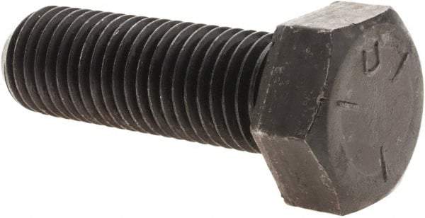 Value Collection - 7/8-9 UNC, 2-3/4" Length Under Head Hex Head Cap Screw - Fully Threaded, Grade 5 Steel, Uncoated, 1-5/16" Hex - Apex Tool & Supply