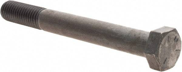 Value Collection - 5/8-11 UNC, 5-1/2" Length Under Head Hex Head Cap Screw - Partially Threaded, Grade 5 Steel, Uncoated, 15/16" Hex - Apex Tool & Supply