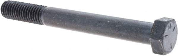 Value Collection - 1/2-13 UNC, 4-1/2" Long Hex Head Cap Screw - Partially Threaded, Grade 5 Steel, Uncoated, 3/4" Hex - Apex Tool & Supply