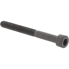 Value Collection - #10-32 UNF Hex Socket Drive, Socket Cap Screw - Alloy Steel, Black Oxide Finish, Partially Threaded, 2" Length Under Head - Apex Tool & Supply