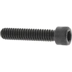 Value Collection - 1/4-20 UNC Hex Socket Drive, Socket Cap Screw - Alloy Steel, Black Oxide Finish, Fully Threaded, 1-1/4" Length Under Head - Apex Tool & Supply