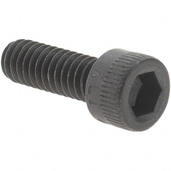 Value Collection - #8-32 UNC Hex Socket Drive, Socket Cap Screw - Alloy Steel, Black Oxide Finish, Fully Threaded, 1/2" Length Under Head - Apex Tool & Supply