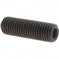 Value Collection - 5/16-24 UNF, 1" OAL, Cup Point Set Screw - Grade 8 Alloy Steel, 5/32" Key - Apex Tool & Supply