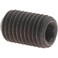 Value Collection - 5/16-24 UNF, 1/2" OAL, Cup Point Set Screw - Grade 8 Alloy Steel, 5/32" Key - Apex Tool & Supply