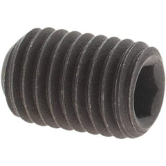 Value Collection - 1/4-28 UNF, 3/8" OAL, Cup Point Set Screw - Grade 8 Alloy Steel, 1/8" Key - Apex Tool & Supply