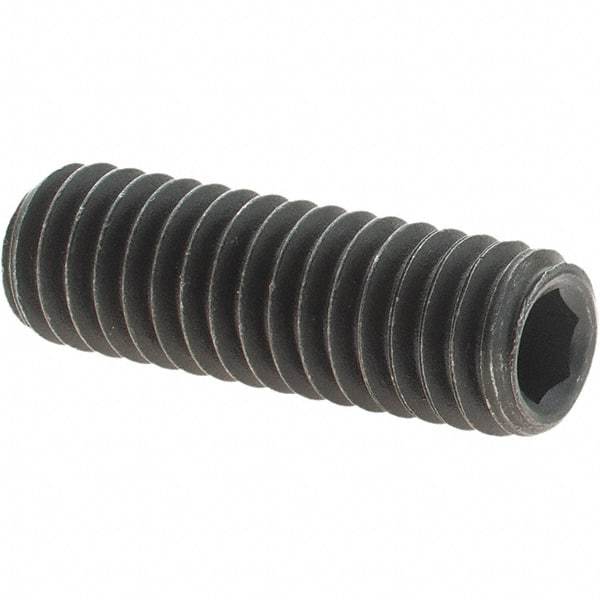 Value Collection - 5/16-18 UNC, 1" OAL, Cup Point Set Screw - Grade 8 Alloy Steel, 5/32" Key - Apex Tool & Supply