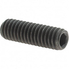 Value Collection - 5/16-18 UNC, 1" OAL, Cup Point Set Screw - Grade 8 Alloy Steel, 5/32" Key - Apex Tool & Supply