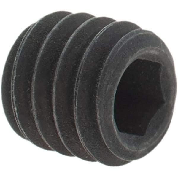 Value Collection - 5/16-18 UNC, 5/16" OAL, Cup Point Set Screw - Grade 8 Alloy Steel, 5/32" Key - Apex Tool & Supply
