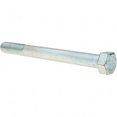 Value Collection - 3/4-10 UNC, 8" Length Under Head Hex Head Cap Screw - Partially Threaded, Grade 8 Alloy Steel, Zinc-Plated Finish, 1-1/8" Hex - Apex Tool & Supply