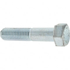 Value Collection - 3/4-10 UNC, 3-1/2" Length Under Head Hex Head Cap Screw - Partially Threaded, Grade 8 Alloy Steel, Zinc-Plated Finish, 1-1/8" Hex - Apex Tool & Supply