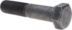 Made in USA - 1-1/8 - 7 UNC, 5-1/2" Length Under Head Hex Head Cap Screw - Partially Threaded, Grade 5 Steel, Uncoated, 1-11/16" Hex - Apex Tool & Supply