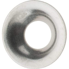 Value Collection - 5/64" Thick, Nickel-Plated Finish, Brass, Flush Type Finishing Washer - 0.425" OD - Apex Tool & Supply