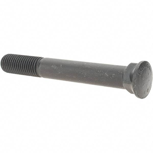 Value Collection - 3/4-10 UNC, 6" OAL, Alloy Steel Plow Bolt - Uncoated, Grade 8 - Apex Tool & Supply