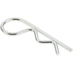 Value Collection - 3/16 to 1/4" Shaft Diam, 15/16" Long, 0.042" Wire Diam, Hair Pin Cotter - Grade 2 Spring Steel, Plain Steel Finish - Apex Tool & Supply