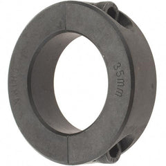 Value Collection - 35mm Bore, Steel, Two Piece Shaft Collar - 2-1/4" Outside Diam - Apex Tool & Supply