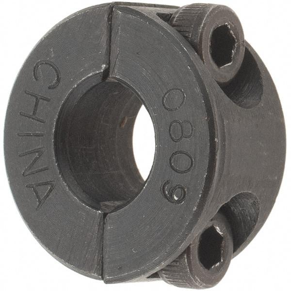 Value Collection - 8mm Bore, Steel, Two Piece Shaft Collar - 1" Outside Diam - Apex Tool & Supply